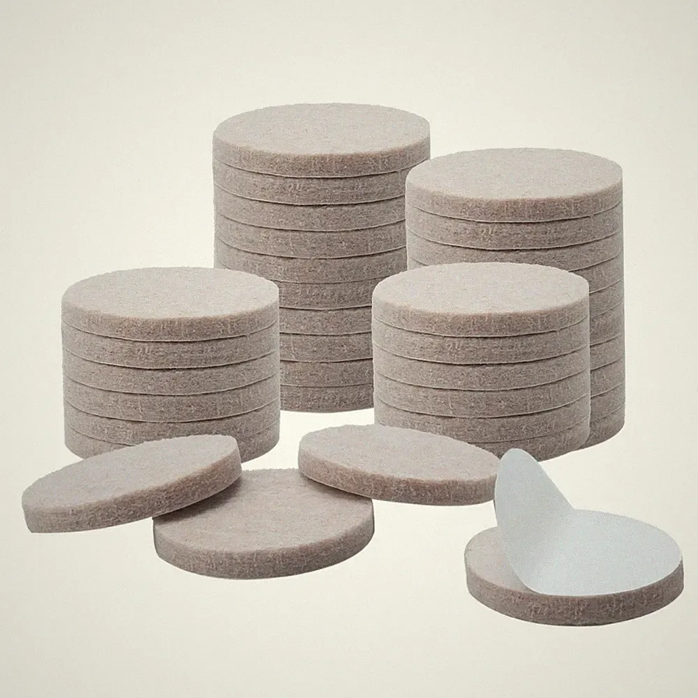 36pack Furniture Pads Round 1 1/4" Self-stick Anti-scratch Chair Floor Protector
