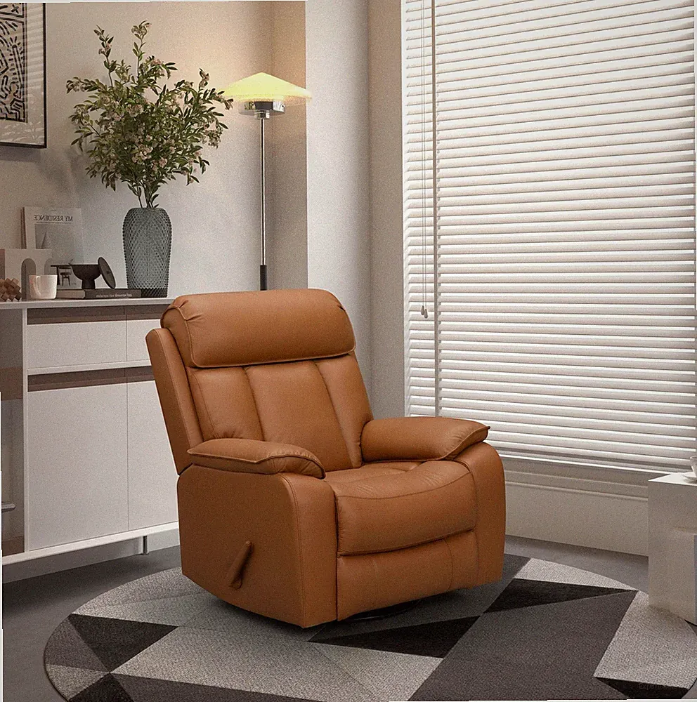 Barcalounger Mac Swivel Glider Recliner in Caleigh Sand