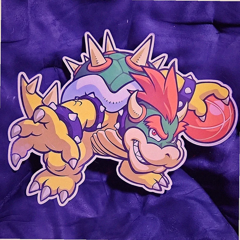 Bowser Vinyl Decal Sticker Cartoon Video Game Removable for Wall Window Door