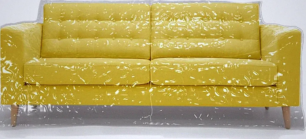 Clear Thick Couch Cover Waterproof Heavy Duty Vinyl 3 Seat 3-Seat Sofa