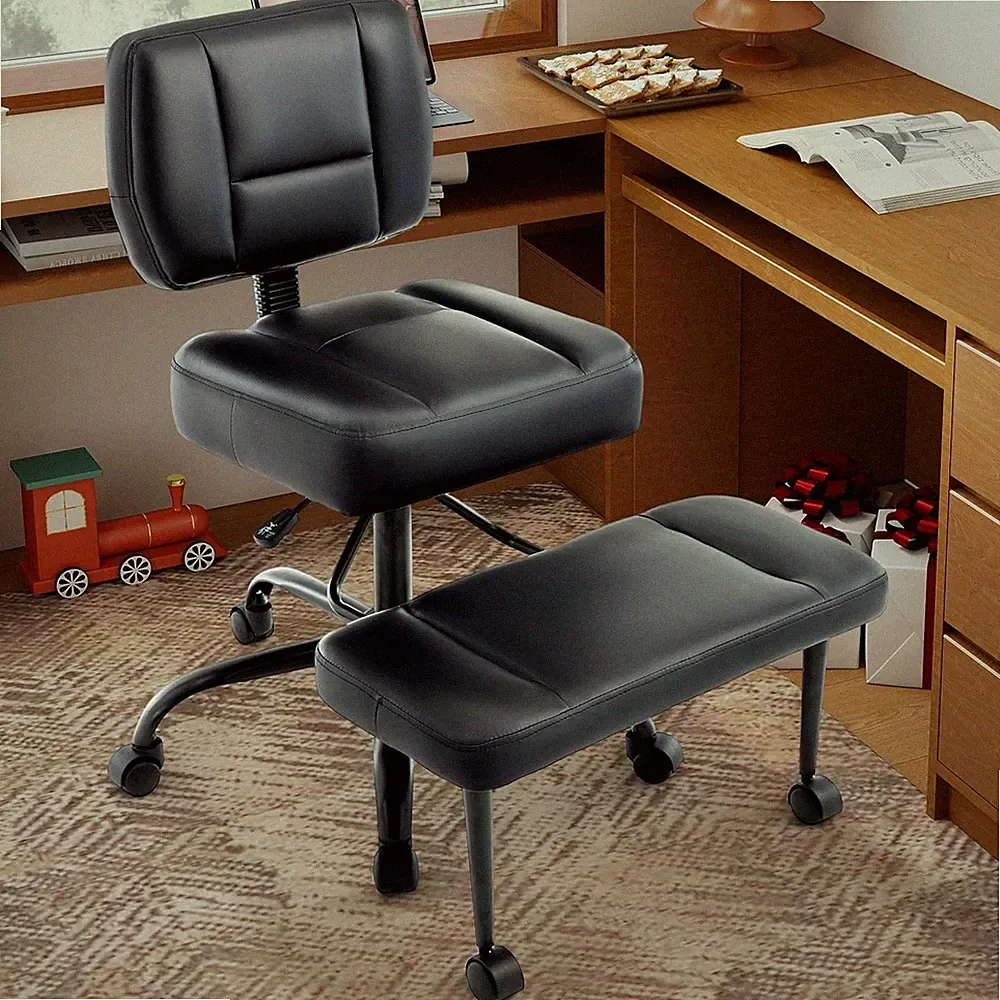 Ergonomic Criss Cross Legged Office Chair, ADHD Chair, 360° Swivel Meditation Kn