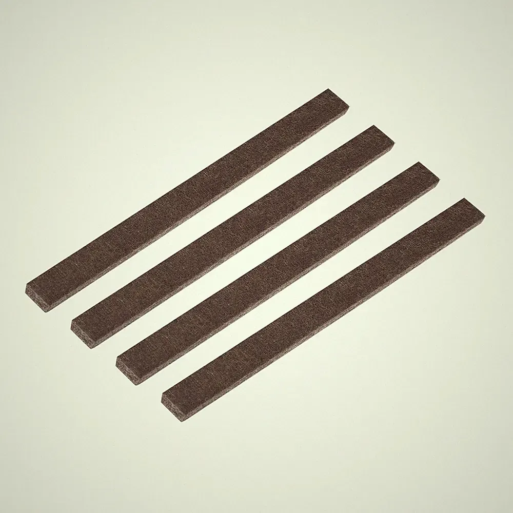Felt Furniture Pads 6"x0.5" Self Adhesive Square Floor Protectors Brown 4Pcs