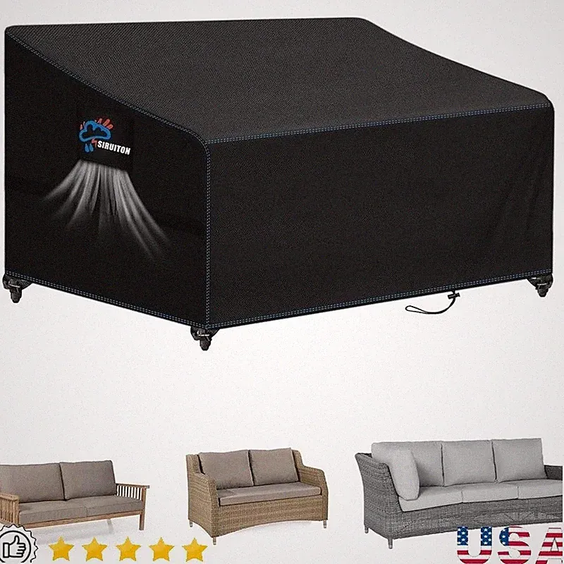 Heavy Duty Waterproof Patio Loveseat Cover UV Protection Outdoor Furniture Guard