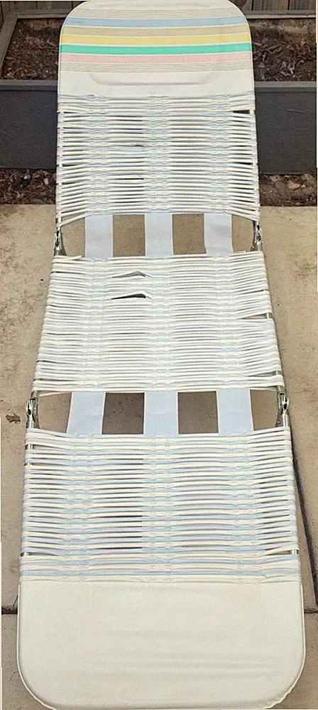 Jelly Vinyl Tube Folding Chaise Lounge Lawn Beach Chair Light Blue Pastel