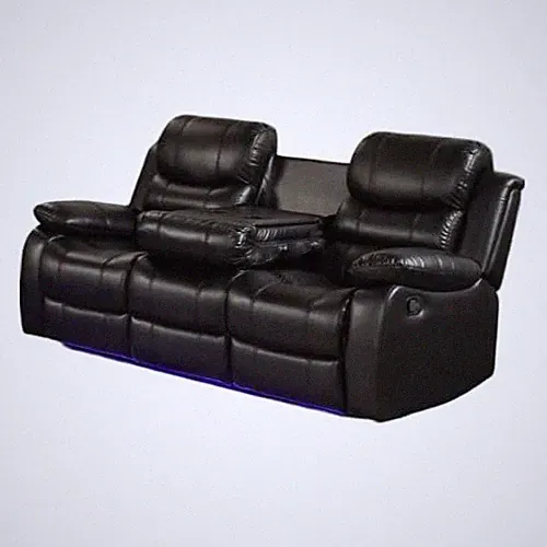 Orlando Collection Modern Sofa Set Living Room Comfort Sofa Black