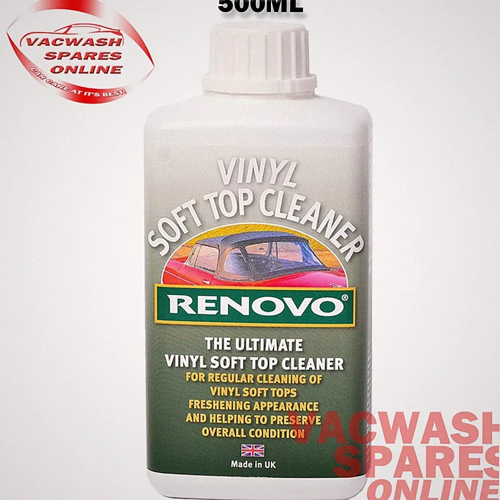 RENOVO VINYL SOFT TOP CLEANER - DEEP CLEAN - CARS - BOATS - VINYL DIRT REMOVER