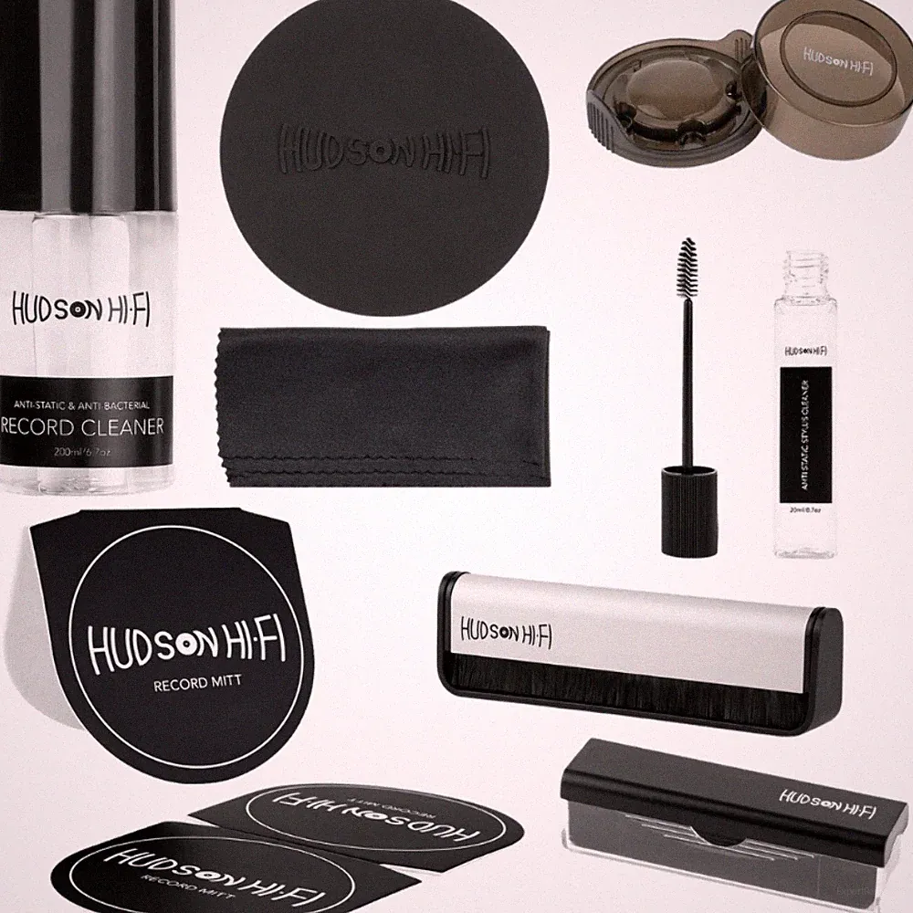 Vinyl Record Cleaning Kit 9-in-1 – Anti-Static Cleaner, Velvet & Carbon Fiber Br