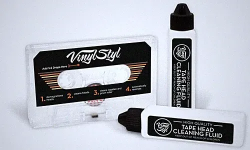Vinyl Styl® VS-A-018 Audio Cassette Head Cleaner & Demagnetizer - For Home/Auto/