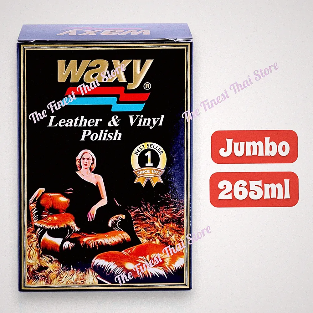 Waxy Cleaner Care Leather Vinyl Polish UV Protect Car Furniture Console 265ml